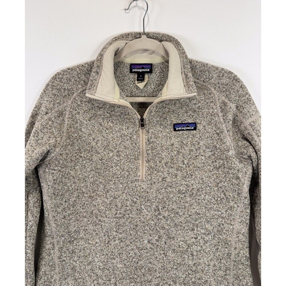 Patagonia Womens Better Sweater Pelican 1/4 Zip Fleece Pullover Outdoor Medium - Picture 7 of 12